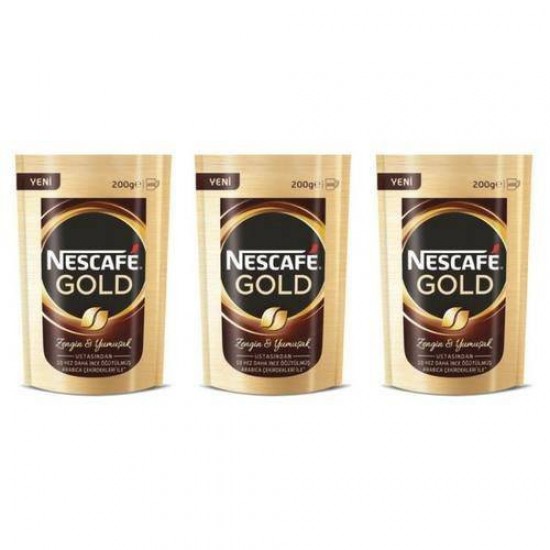 Nescafe Gold Eko Paket 200 gr x 3 Paket