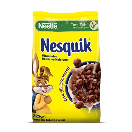 Nestlé Nesquik Kakaolu Buğday ve Mısır Gevreği 225g