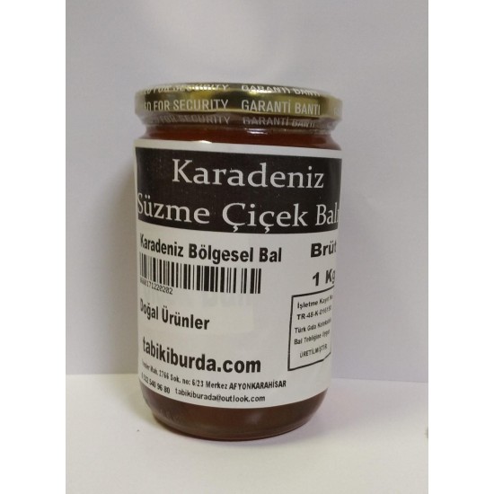 Karadeniz Süzme Çiçek Balı 1 Kg