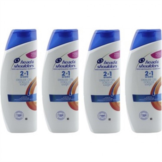 Head & Shoulders Şampuan 450 ml Saç Dökülme Karşıtı Erkek 2 in 1 x 4