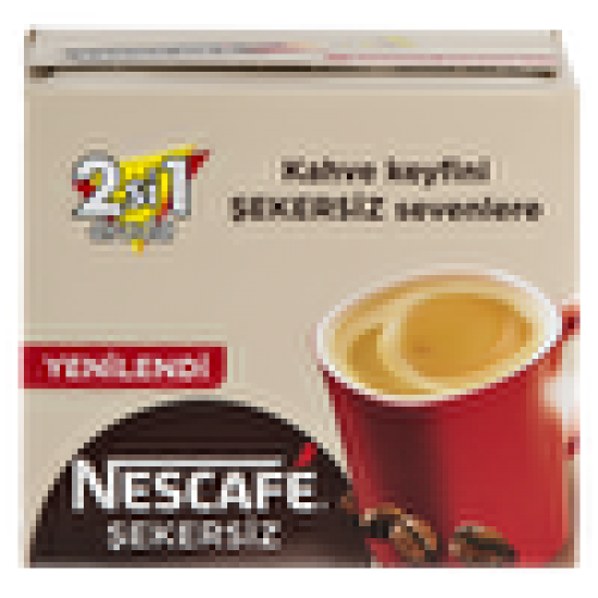 Nescafe 2+1 Şekersiz 48*10 g